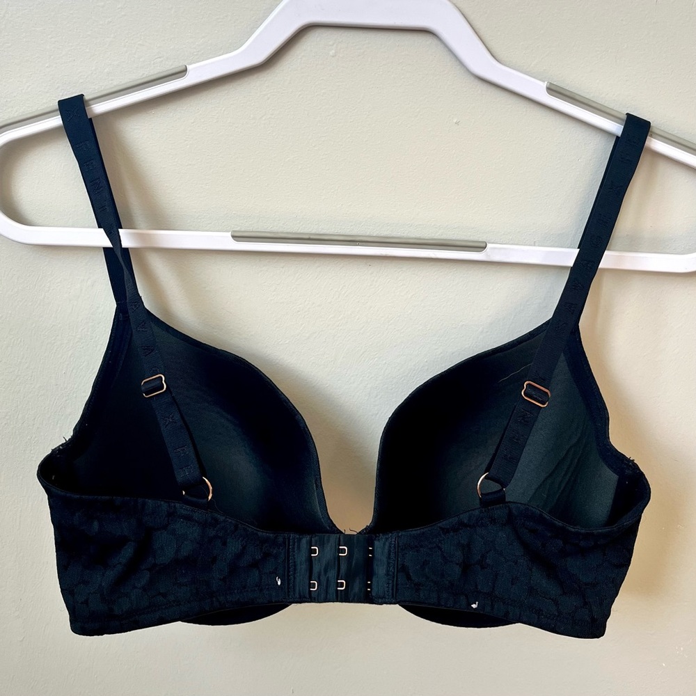 Savage X Fenty Leopard Lace Push Up Bra with X Charm - Picture 4 of 7